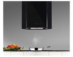 Okap Wyspowy Symetric Black 60 cm Czarny