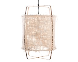 Ay illuminate Z11 Ø48,5cm - bambusowa lampa wisząca z naturalnym, ażurowym okryciem