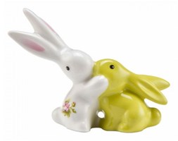 Zakochane mini króliczki Bunny de Lux żółte 6 cm Goebel 66-842-80-8*4