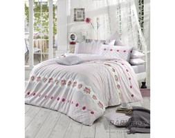 Pościel bawełniana Button Pink 160x200