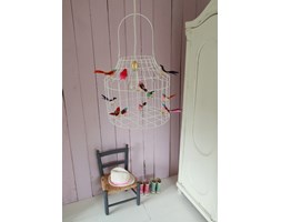 Lampa BIRDCAGE White L