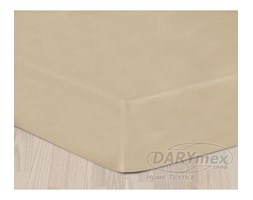Prześcieradło satynowe z gumką kolor Beż 160x200