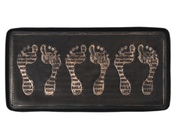 BO-MA Trading Gumowa podkładka na buty brązowa patyna, 75 x 40 cm