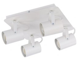 WYS. 24H! Spot LAMPA sufitowa KAMERA 4 SIGMA 32554 regulowana PLAFON minimalistyczna LISTWA metalowa REFLEKTOREK tuba biały