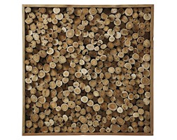 ALGEDI Wall panel 100x100 wood natural