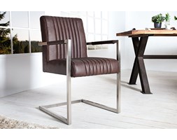Chair with armrests Sigaro - dark brown