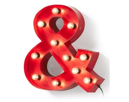TINEO Ampersand deco with light metal red