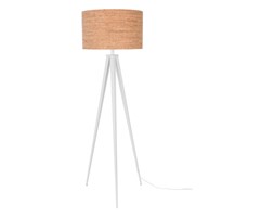 Zuiver :: Floor Lamp Tripod Cork white, Shade korkowy