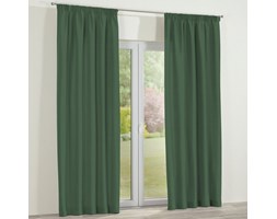 Dekoria Zasłona na taśmie marszczącej 1 szt., Forest Green (zielony), 1szt 130x260 cm, Cotton Panama