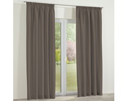 Dekoria Zasłona zaciemniająca na taśmie 1 szt., szaro-brązowy, 1szt 140 × 260 cm, Blackout - zaciemniające