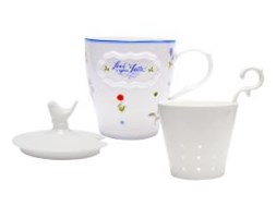 Kubek z zaparzaczem z porcelany, Mademoiselle