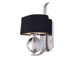 KINKIET METALOWY Z ABAŻUREM"MODERN CLASSIC"1X60W