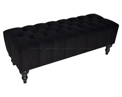 ŁAWECZKA PIKOWANA BLACK VELVET"ST'GERMAIN" 80x40cm