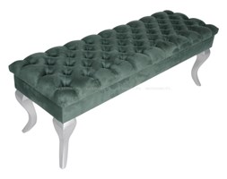 ŁAWECZKA PIKOWANA SELEDYN VELVET"VICTORIA" 61x47cm