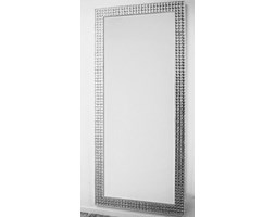 Dekoracyjne duże lustro z ramą z kryształków 80x180