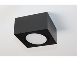 PP Design P 101 BK PLAFON NOWOCZESNA LAMPA SUFITOWA OPRAWA NATYNKOWA 12x12 CM ALUMINIUM CZARNY GX53 LED NISKI