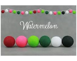COTTON BALL LIGHTS Watermelon