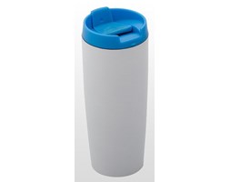 Kubek termiczny 390 ml LADY PLUS (biało-niebieski)