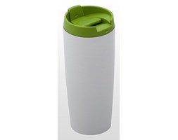 Kubek termiczny 390 ml LADY PLUS (biało-zielony)