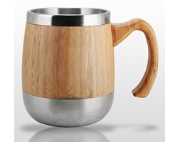 Kubek termiczny z bambusa i stali 480 ml AMBEO (bambusowy)