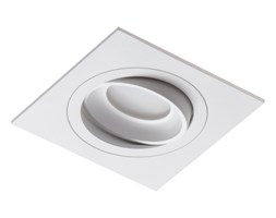 PP Design 826/1 WH OPRAWA HALOGENOWA WPUSZCZANA REGULOWANA OCZKO ALUMINIUM BIAŁY PAR16 MR16 GU10 230V LED