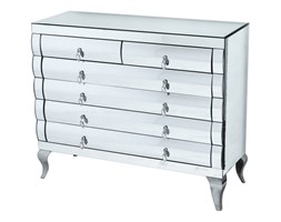 KOMODA LUSTRZANA 6 SZUFLAD"BELLA"105x40x87cm