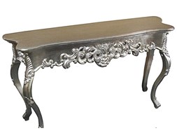 Valentina Srebrna Konsola Nowoczesna Stylowa Glamour 130x38x74