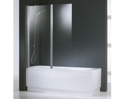 Parawan nawannowy Novellini Aurora 2, szerokość 100cm wys. 150 cm, profil biały, szkło aqua AURORAN2SP-2A