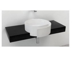 Półka pod umywalki półblatowa Flaminia Roll 44, 250-80 x 40 x 10 cm, T.Wenge, materiał: matrix F6RL44S matrix