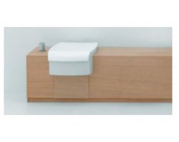 Mebel do zabudowy WC/bidetu Flaminia Una 135/75 x 45 x 40 cm, jasny/ciemny dąb UNA75WB drewno