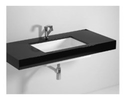 Blat do umywalki Flaminia FLYMAX pietraluce: czarny połysk, 250-100 x 55 x 10 cm FY60SP