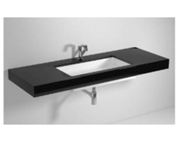Blat do umywalki Flaminia FLYMAX pietraluce: czarny połysk, 250-100 x 55 x 10 cm FY75SP