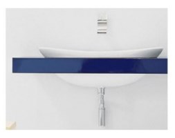 Blat do umywalki Flaminia IO matrix: T.Wengo, 150-110 x 55 x 10 cm IO90M2 matrix