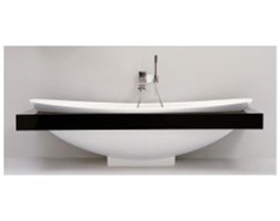 Półka/ blat wannowy Flaminia IO 200 x 90 x 13 cm, matrix: T.Wenge, z otworem do zabudowy wanny 193 cm IO84M1 matrix