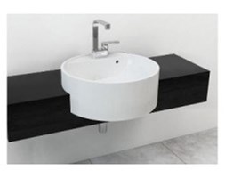 Półka pod umywalki Flaminia TWIN SET 52, 250-80 x 46 x 20 cm, T.Wenge, materiał: matrix F65054 matrix