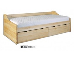 Łóżko Sosnowe LK 130 drewniane