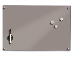 Szklana tablica magnetyczna MEMO, taupe + 3 magnesy, 60x40 cm, ZELLER