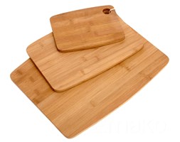 3 bambusowe deski do krojenia – komplet kuchenny