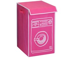 Pojemnik na pranie WASHING MACHINE w kolorze różowym, 70 litrów