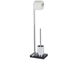 Stojak na papier toaletowy i szczotkę do WC, NOBLE BLACK - 2 w 1, WENKO