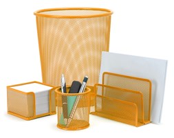 Organizer biurowy, metalowy - 4 elementy w komplecie