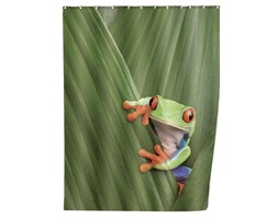 Zasłona prysznicowa, tekstylna, Frog, 180x200 cm, WENKO