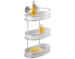 Półka łazienkowa MILAZZO, Vacuum-Loc, 3 poziomy - stal chromowana, WENKO