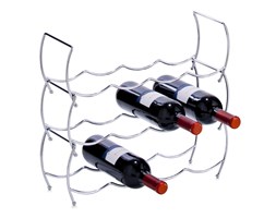 Metalowy stojak na wino - 3 sztuki w komplecie, ZELLER