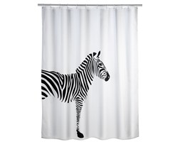 Zasłona prysznicowa, tekstylna, Zebra, 180x200 cm, WENKO