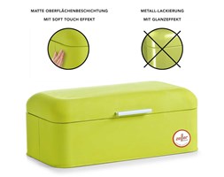 Chlebak metalowy, pojemnik na chleb, pieczywo, bułki - chlebak 43x23x17 cm, RUBBER ZELLER