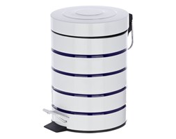 Kosz łazienkowy MARINE WHITE, pojemnik na śmieci - 3 l, WENKO