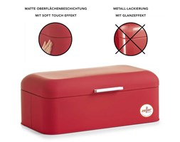 Metalowy chlebak RUBBER, pojemnik na pieczywo, 43x23x17 cm, ZELLER