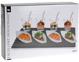 Zestaw do przekąsek, dressingów i przystawek - 13 elementów