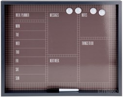 Tablica magnetyczna na notatki MEMOBOARD + pisak, 4 magnesy